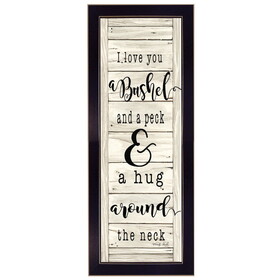 "Hug Around the Neck" by Cindy Jacobs, Printed Wall Art, Ready to Hang Framed Poster, Black Frame B06785711