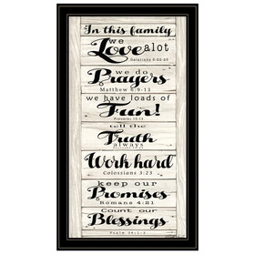 "in this Family" by Cindy Jacobs, Ready to Hang Framed Print, Black Frame B06785716