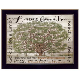 "Lessons from a Tree" by Cindy Jacobs, Ready to Hang Framed Print, Black Frame B06785719