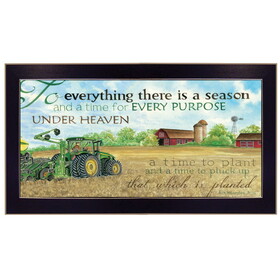"To Everything Season" by Cindy Jacobs, Ready to Hang Frame Print, Black Frame B06785720
