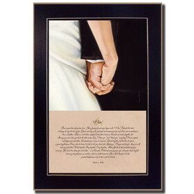 "I Do" by Bonnie Mohr, Printed Wall Art, Ready to Hang Framed Poster, Black Frame B06785748