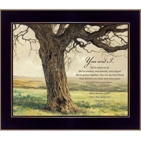 "Forever" by Bonnie Mohr, Printed Wall Art, Ready to Hang Framed Poster, Black Frame B06785751