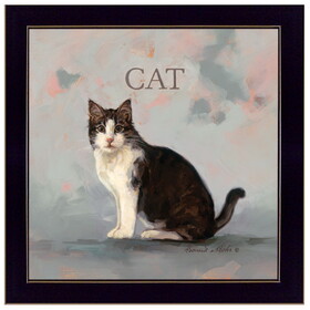 "Clive the Cat" by Bonnie Mohr, Ready to Hang Framed Print, Black Frame B06785766