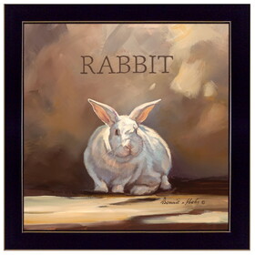 "Ruby the Rabbit" by Bonnie Mohr, Ready to Hang Framed Print, Black Frame B06785767