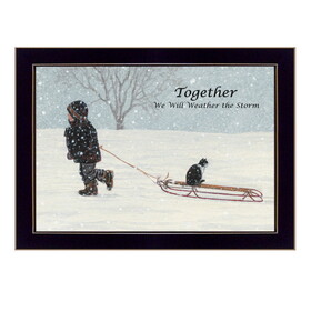 "Together" by Bonnie Mohr, Printed Wall Art, Ready to Hang Framed Poster, Black Frame B06785772
