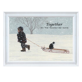 "Together" by Bonnie Mohr, Printed Wall Art, Ready to Hang Framed Poster, White Frame B06785773