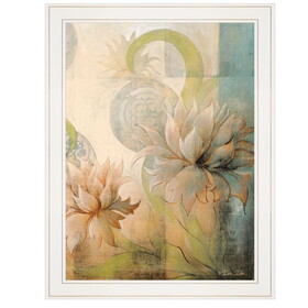 "Meandering Flowers II" by Dee Dee, Ready to Hang Framed Print, White Frame B06785785
