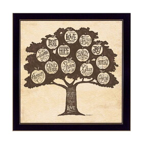 "Family Attributes I" by Deb Strain, Printed Wall Art, Ready to Hang Framed Poster, Black Frame B06785814