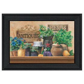 "Antiques and Herbs" by Ed Wargo, Printed Wall Art, Ready to Hang Framed Poster, Black Frame B06785837