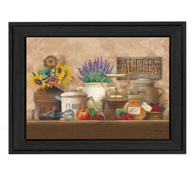 "Antique Kitchen" by Ed Wargo, Printed Wall Art, Ready to Hang Framed Poster, Black Frame B06785839