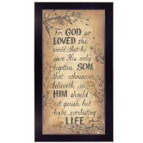 "for God So Loved" by Gail Eads, Ready to Hang Framed Print, Black Frame B06785854