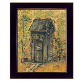 "Thinking Room" by Gail Eads, Printed Wall Art, Ready to Hang Framed Poster, Black Frame B06785856