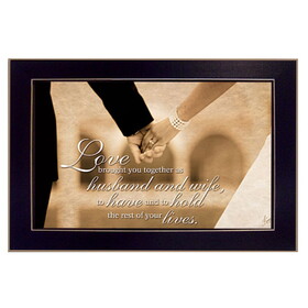 "To Have and to Hold" by Justin Spivey, Printed Wall Art, Ready to Hang Framed Poster, Black Frame B06785876