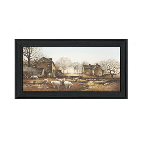 "Early Risers" by John Rossini, Printed Wall Art, Ready to Hang Framed Poster, Black Frame B06785891