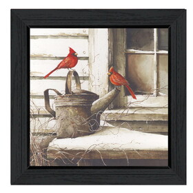 "Waiting for Spring" by John Rossini, Printed Wall Art, Ready to Hang Framed Poster, Black Frame B06785894