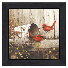 "Playing Around" by John Rossini, Printed Wall Art, Ready to Hang Framed Poster, Black Frame B06785896