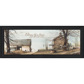 "Bless This Home" by John Rossini, Printed Wall Art, Ready to Hang Framed Poster, Black Frame B06785900