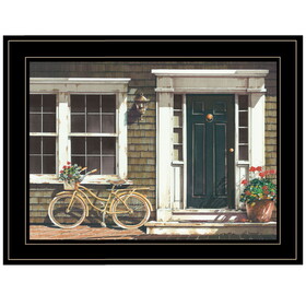 "Parked Out Front" by John Rossini, Ready to Hang Framed Print, Black Frame B06785919