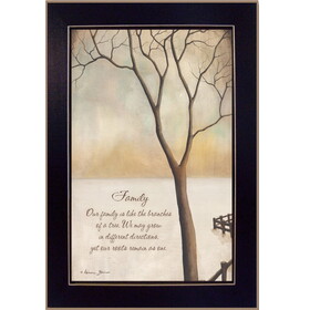 "Family" by Kendra Baird, Printed Wall Art, Ready to Hang Framed Poster, Black Frame B06785922
