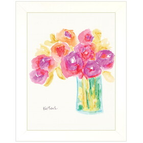 "Speak in Flowers" by Kait Roberts, Ready to Hang Framed Print, White Frame B06785936