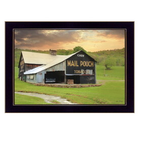 "Mail Pouch Barn" by Lori Deiter, Printed Wall Art, Ready to Hang Framed Poster, Black Frame B06785941