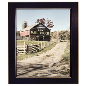 "Mail Pouch Barn" by Lori Deiter, Ready to Hang Framed Print, Black Frame B06785952