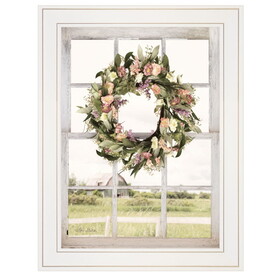 "Summer View" by Lori Deiter, Ready to Hang Framed Print, White Window-Style Frame B06785964