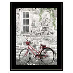 "Life is a Journey" by Lori Deiter, Ready to Hang Framed Print, Black Frame B06785990