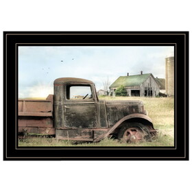 "Vintage Farm Trucks I" by Lori Deiter, Ready to Hang Framed Print, Black Frame B06785994