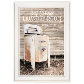 "Laundry Room" by Lori Deiter, Ready to Hang Framed Print, White Frame B06785995