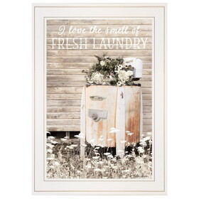 "Fresh Laundry" by Lori Deiter, Ready to Hang Framed Print, White Frame B06785997
