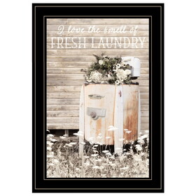 "Fresh Laundry" by Lori Deiter, Ready to Hang Framed Print, Black Frame B06785998