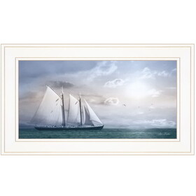 "Adventure on the Seas" by Lori Deiter, Ready to Hang Framed Print, White Frame B06786021