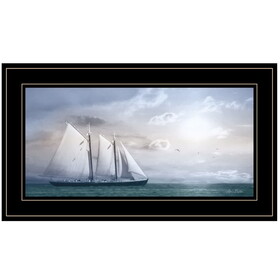 "Adventure on the Seas" by Lori Deiter, Ready to Hang Framed Print, Black Frame B06786022