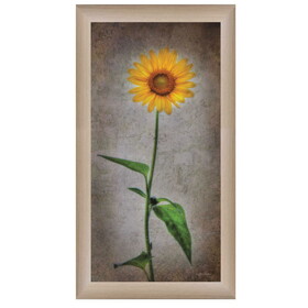 "Sunflower I" by Lori Deiter, Printed Wall Art, Ready to Hang Framed Poster, Beige Frame B06786028