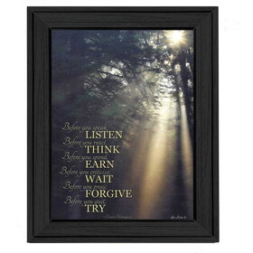 "Before You" by Lori Deiter, Printed Wall Art, Ready to Hang Framed Poster, Black Frame B06786030
