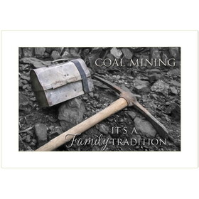 "Coal Mining" by Lori Deiter, Ready to Hang Framed Print, White Frame B06786047