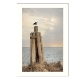 "Birds Eye View" by Lori Deiter, Printed Wall Art, Ready to Hang Framed Poster, White Frame B06786061