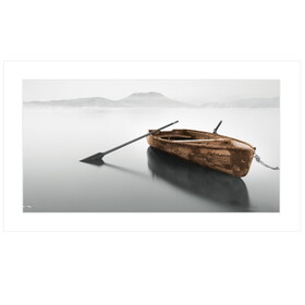 "Solitude" by Moises Levy, Ready to Hang Framed Print, White Frame B06786077