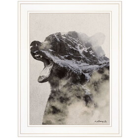 "Bear Fog" by Andreas Lie, Ready to Hang Framed Print, White Frame B06786086