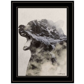 "Bear Fog" by Andreas Lie, Ready to Hang Framed Print, Black Frame B06786087