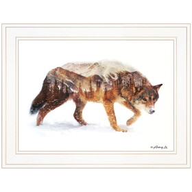 "Arctic Wolf" by Andreas Lie, Ready to Hang Framed Print, White Frame B06786094