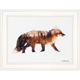 "Arctic Red Fox" by Andreas Lie, Ready to Hang Framed Print, White Frame B06786096
