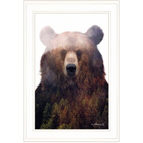 "King of the Forest" by Andreas Lie, Ready to Hang Framed Print, White Frame B06786106