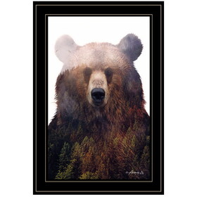 "King of the Forest" by Andreas Lie, Ready to Hang Framed Print, Black Frame B06786107