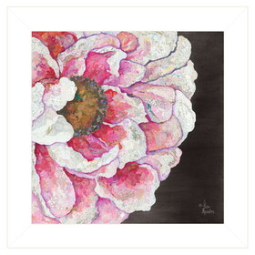 "Blooms on Black I" by Lisa Morales, Ready to Hang Framed Print, White Frame B06786125
