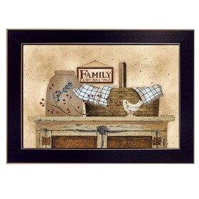 "Family Still Life" by Linda Spivey, Printed Wall Art, Ready to Hang Framed Poster, Black Frame B06786148
