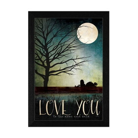 "Love You Farm" by Marla Rae, Printed Wall Art, Ready to Hang Framed Poster, Black Frame B06786157