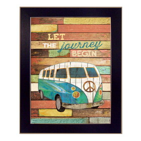 "Let the Journey Begin" by Marla Rae, Printed Wall Art, Ready to Hang Framed Poster, Black Frame B06786164