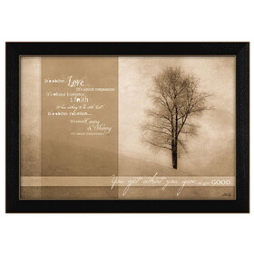 "Its about Love" by Marla Rae, Printed Wall Art, Ready to Hang Framed Poster, Black Frame B06786182
